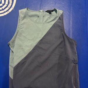Banana Republic Blue and Gray Sleeveless Top